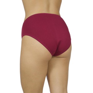 Women's Cotton Midi 3/4 Briefs Bordeaux thin Elastic - Lingerie Manufacturer - Wholesale - Tzitzi Underwear