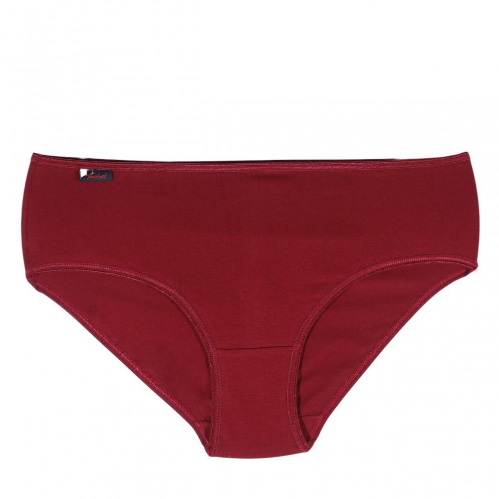 Women's Cotton Midi 3/4 Briefs Bordeaux thin Elastic - Lingerie Manufacturer - Wholesale - Tzitzi Underwear
