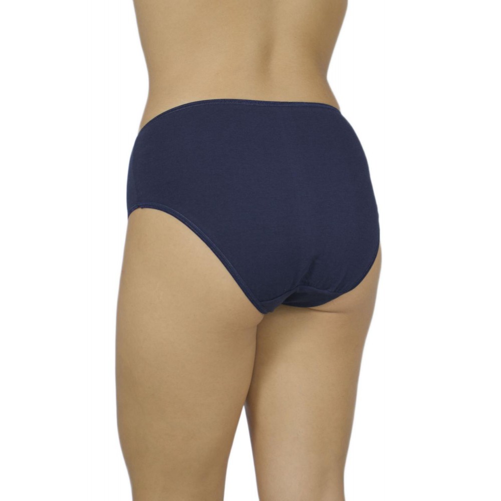Women's Cotton Midi 3/4 Briefs Navy Blue thin Elastic - Lingerie Manufacturer - Wholesale - Tzitzi Underwear