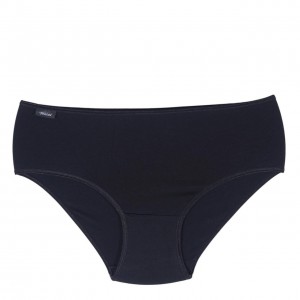 Women's Cotton Midi 3/4 Briefs Black thin Elastic - Lingerie Manufacturer - Wholesale - Tzitzi Underwear