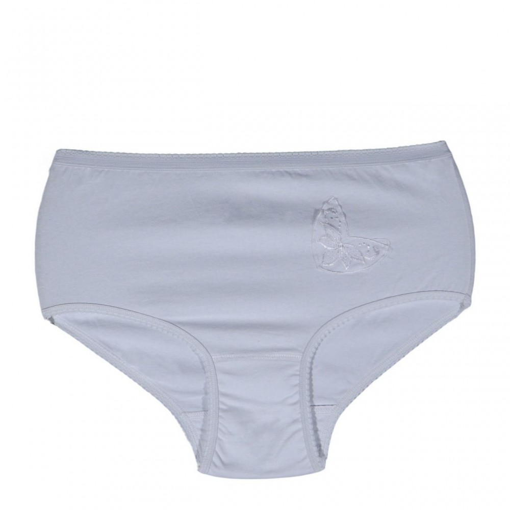 womens-high-waisted-midi-3/4-cotton- Motif -white-lingerie-factory-wholesale-Tzitzi Underwear