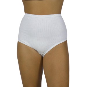 womens-high-waisted- Maxi-4/4-cotton-jacquard-white-lingerie-factory-wholesale-Tzitzi Underwear