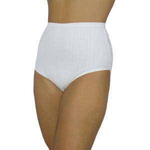 womens-high-waisted- Maxi-4/4-cotton-jacquard-white-lingerie-factory-wholesale-Tzitzi Underwear