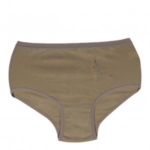 womens-high-waisted-midi-3/4-cotton- Motif -Beige-skin-lingerie-factory-wholesale-Tzitzi Underwear