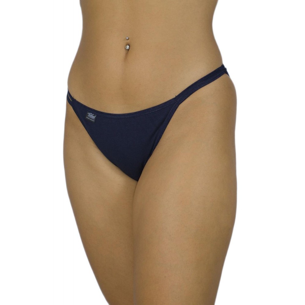 womens-cotton-bikini-briefs-with-thin-side-cords-Navy Blue-underwear-factory-wholesale-Tzitzi Underwear