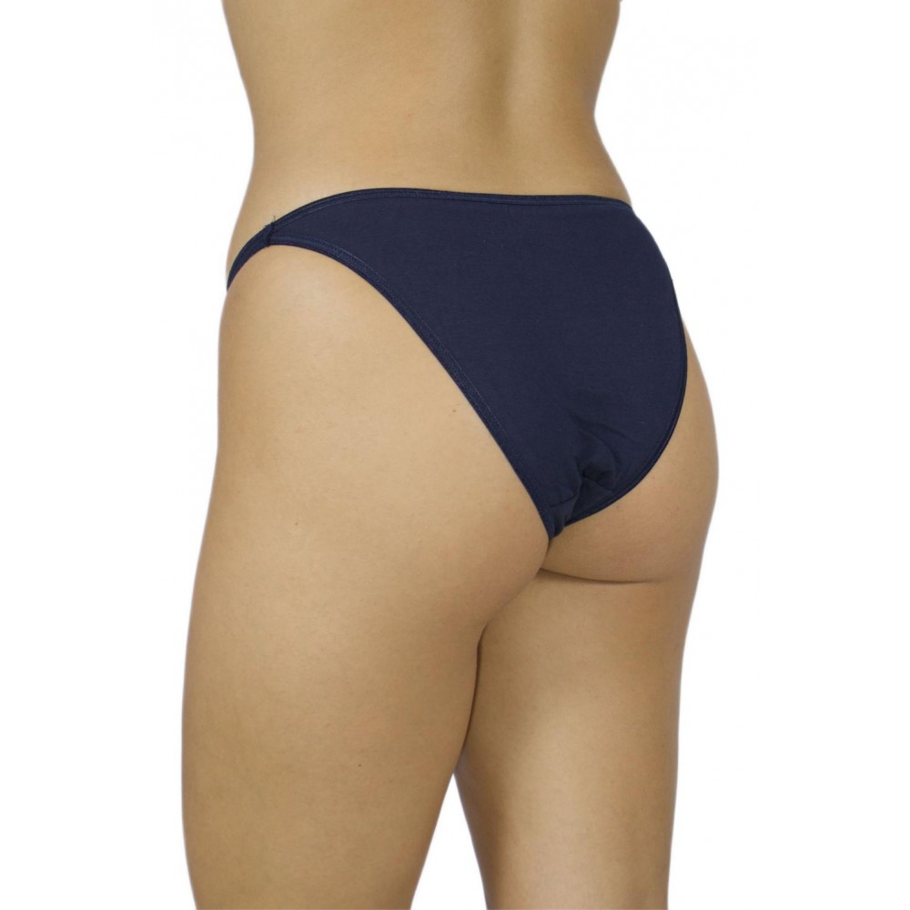 womens-cotton-bikini-briefs-with-thin-side-cords-Navy Blue-underwear-factory-wholesale-Tzitzi Underwear