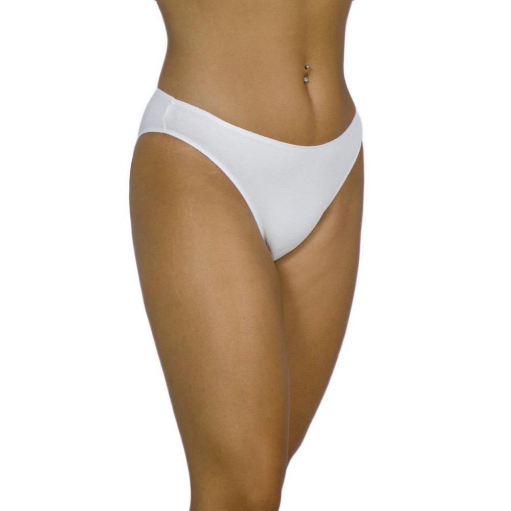 Women's Bikini Tai Briefs Seamless White - Cotton Underwear - Lingerie Manufacturer - Wholesale - Tzitzi Underwear