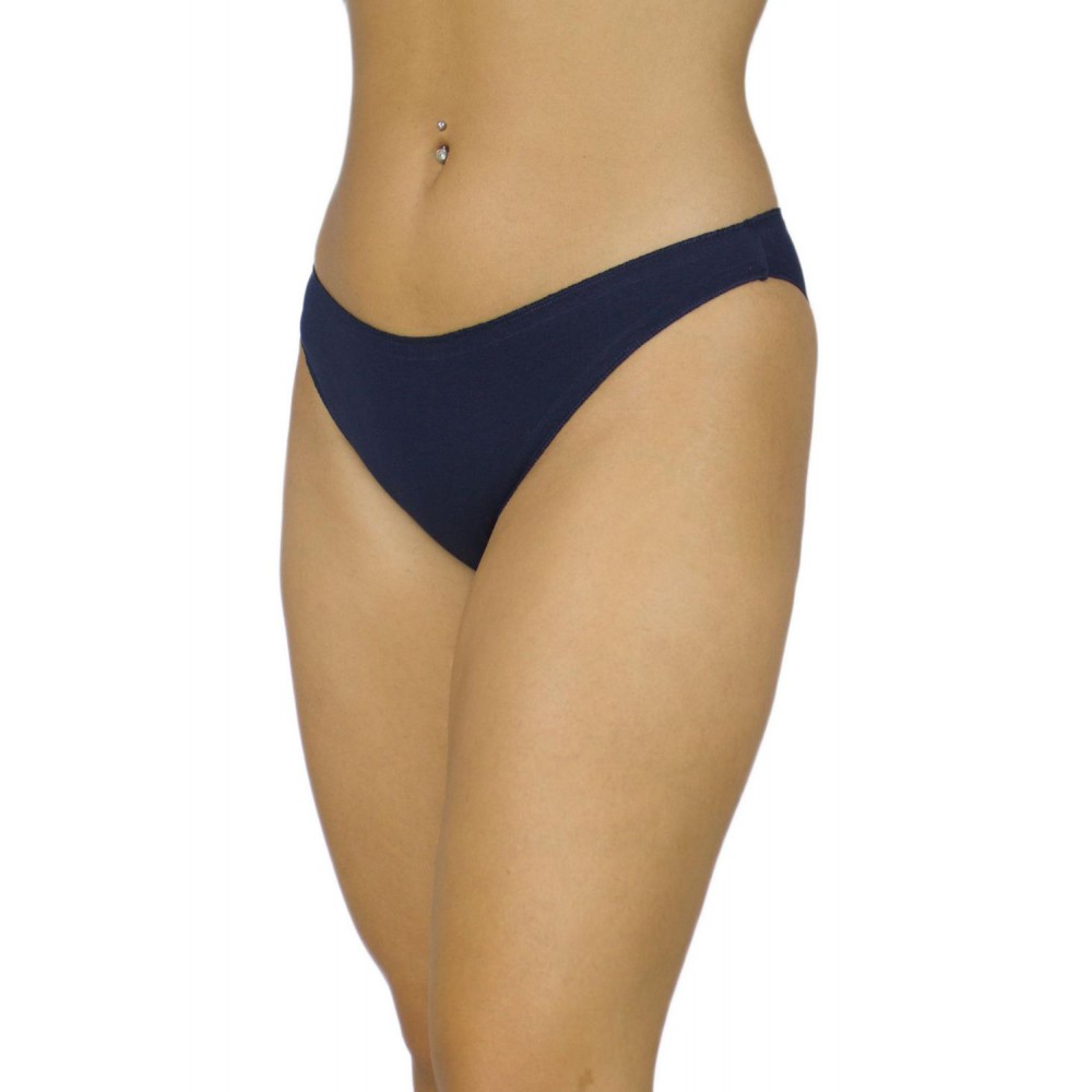 Women's Bikini Tai Briefs Seamless Navy Blue - Cotton Underwear - Lingerie Manufacturer - Wholesale - Tzitzi Underwear