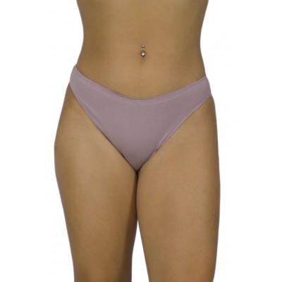 Women's Seamless Cotton Bikini Tai Briefs - Mocha | Tzitzi Underwear