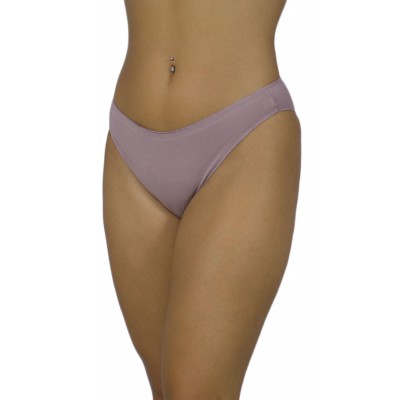 Women's Seamless Cotton Bikini Tai Briefs - Mocha | Tzitzi Underwear