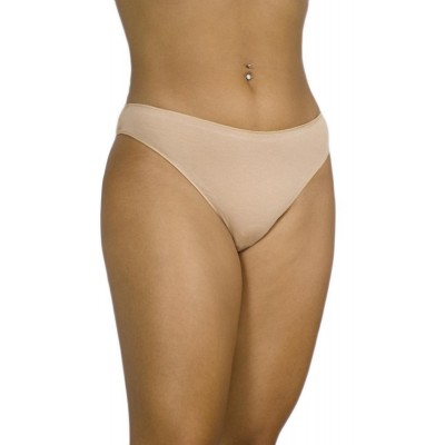 Women's Seamless Cotton Bikini Tai Briefs - Beige skin | Tzitzi Underwear