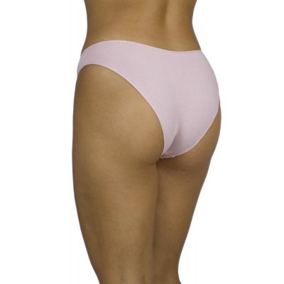Women's Seamless Cotton Bikini Tai Briefs - Dusty Pink | Tzitzi Underwear