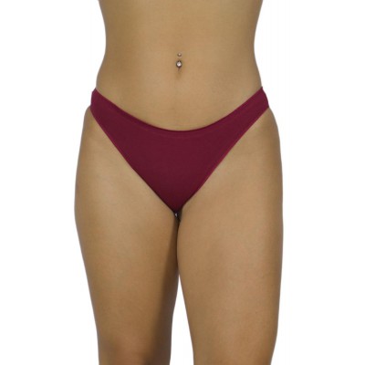 Women's Seamless Cotton Brazil Briefs - Bordeaux | Tzitzi Underwear