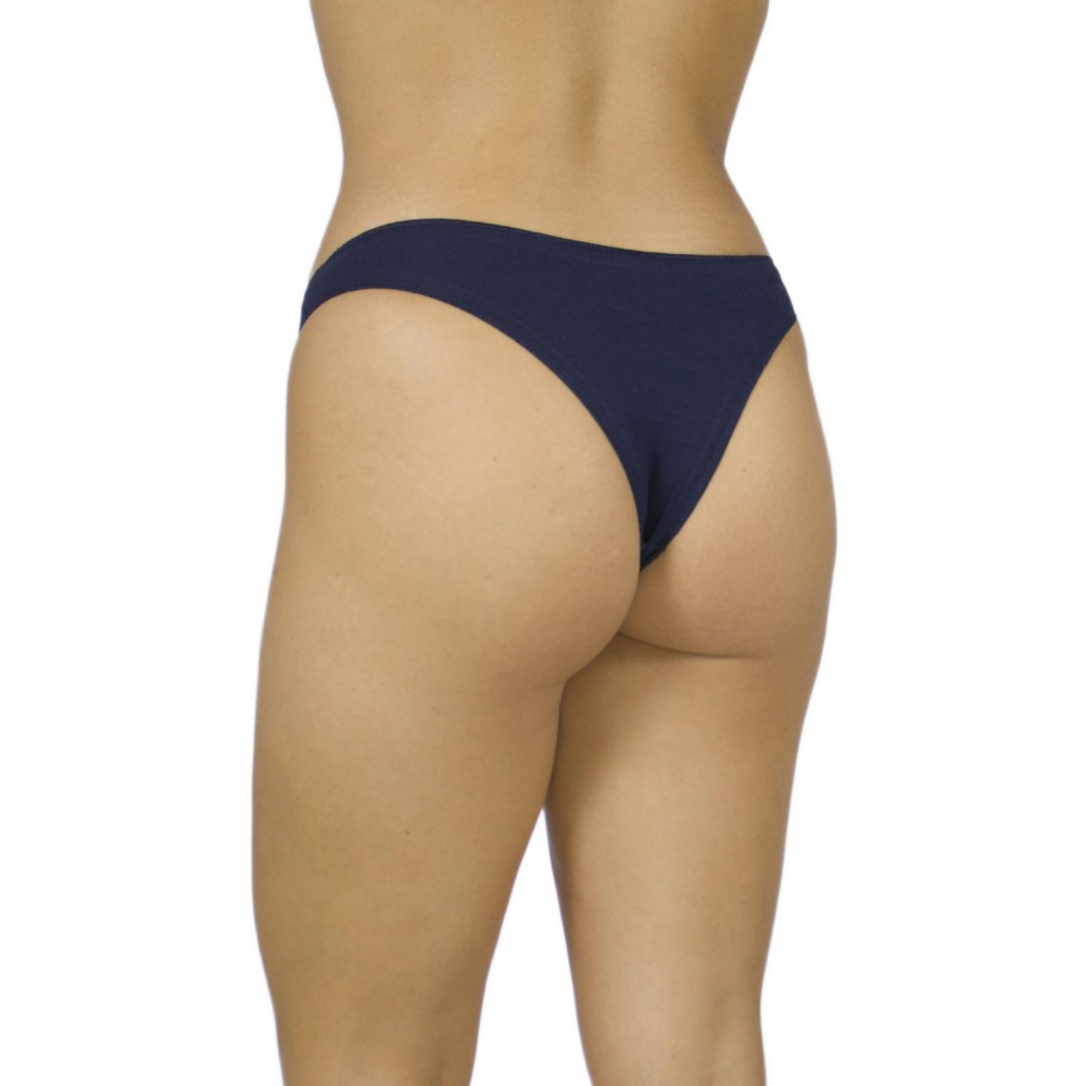 Women's Brazil Briefs Seamless Navy Blue - Cotton Underwear - Lingerie Manufacturer - Wholesale - Tzitzi Underwear