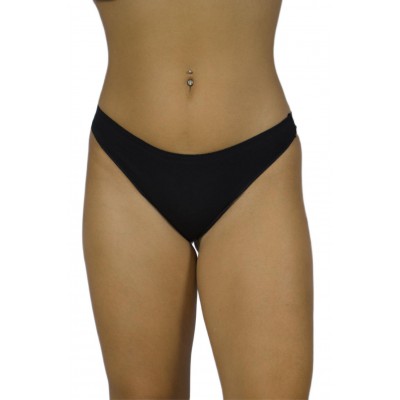 Women's Seamless Cotton Brazil Briefs - Black | Tzitzi Underwear